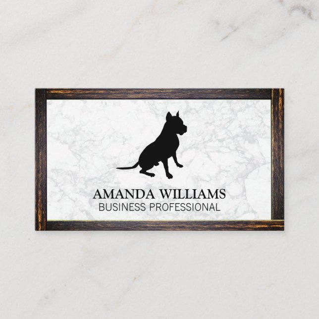 Visita Sentado de perros | Mármol | Tarjeta de presentaci (Anverso)