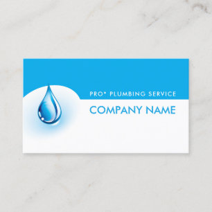 Visita Servicio de filtro de agua Tarjeta azul y blanca