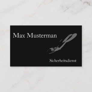 Visita Servicio de seguridad tarjeta de presentación