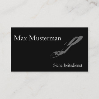 Visita Servicio de seguridad tarjeta de presentación