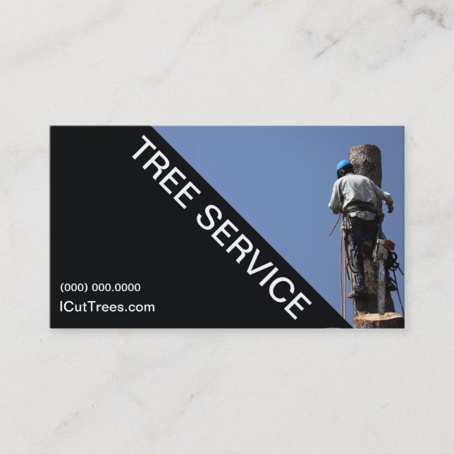 Visita Servicio del árbol que ajardina la tarjeta de (Anverso)