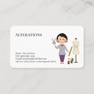 Visita servicios de alteraciones tarjeta comercial editab