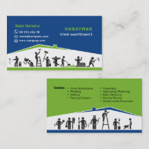 Servicios de hombre de confianza, tarjeta de visit
