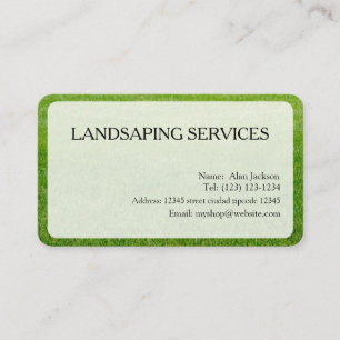 Visita SERVICIOS DE LANDSCAPING Tarjeta de negocios edita