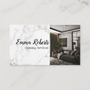 Visita Servicios de limpieza   Tarjeta de presentación de