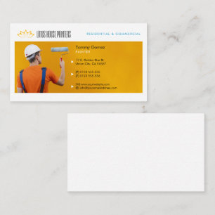 Visita Servicios de pintura   Pintor en la tarjeta de pre