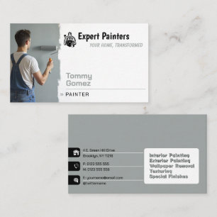 Visita Servicios de pintura   Tarjeta de presentación de 