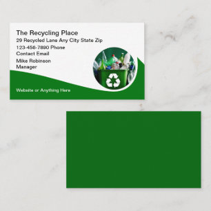 Visita Servicios de reciclaje geniales diseño de tarjeta 