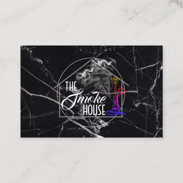 Visita Shisha hookah narguila tarjeta de presentación (Anverso)