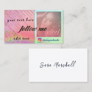Visita Sígueme en la tarjeta de presentación de Instagram