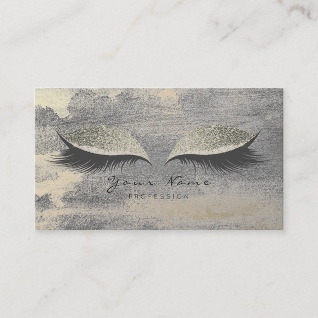 Visita Silver Grungy Lanza Tarjeta de Cemento de Oro (Anverso)