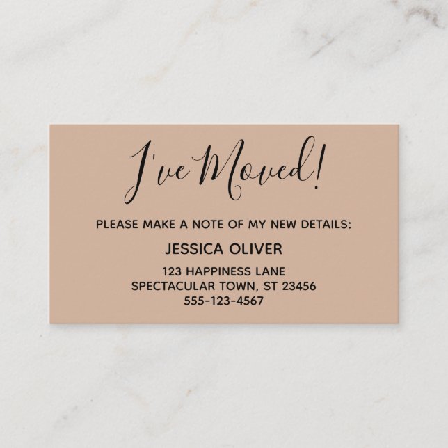 Visita Simple Bonito que he movido con tarjeta de almendr (Anverso)