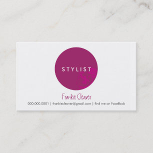 Visita SIMPLE TARJETA DE NEGOCIO :: negrita spot cerise