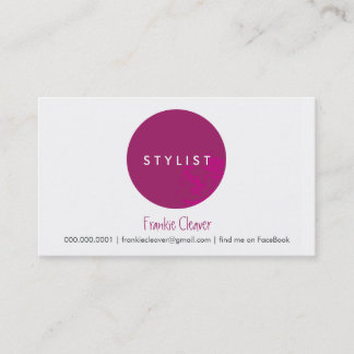 Visita SIMPLE TARJETA DE NEGOCIO :: negrita spot cerise