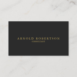Visita Simple tarjeta profesional de oro gris claro