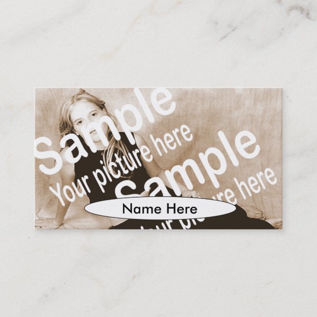 Visita Simplemente tarjeta de los comp de los óvalos (Anverso)