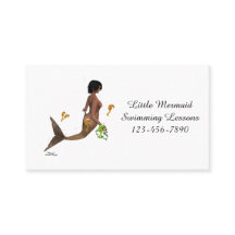 Sirena Cuidada Con Tarjeta De Negocio De Caballos 