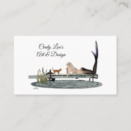 Visita Sirena En Tarjeta De Negocio De Dock De Embarque