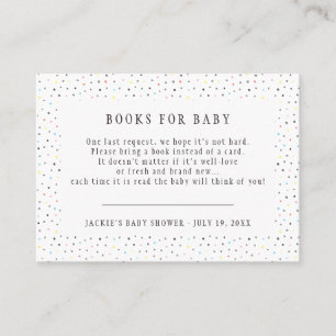 Visita Solicitud de libro Tarjeta de cierre Baby Shower