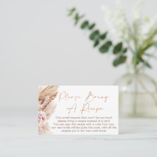 Visita Solicitud de tarjeta Boho Floral Bridal Shower