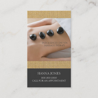 Visita Spa de día | Tarjeta de presentación de Terapia de