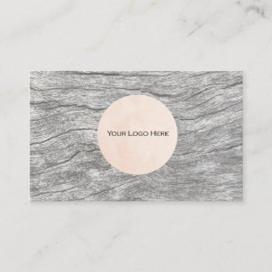 Visita Su logotipo Faded Timber Personalizado tarjeta de