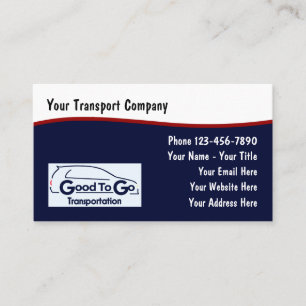 Visita Su tarjeta de presentación de vehículos de transpo