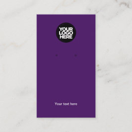 Visita Su tarjeta de presentación Purple Earring