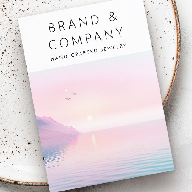 Visita Suave amanecer pastel con tarjeta de canto de pája (Soft pastel sunrise with birds earring card)