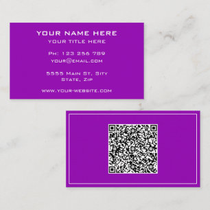 Visita Sube tu código QR Ejemplo de tarjeta de presentaci