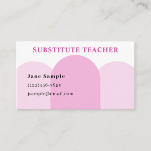 Visita Substituir la tarjeta de presentación del profesor