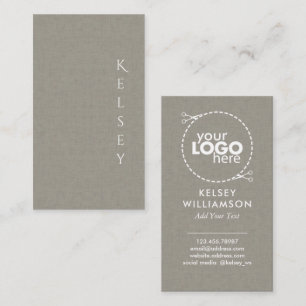 Visita Subtle Fabric Elegant Logotipo Tarjeta de presenta
