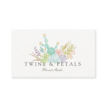 Suculenta acuarela de Bouquet | Tarjeta de present