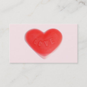 Visita Sweet Heart Pink tarjeta de negocios "tu texto" ro