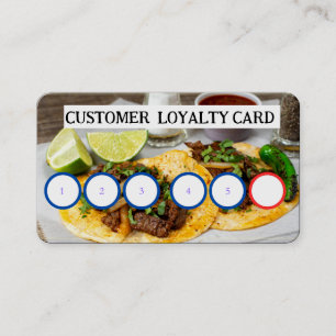 VISITA TAQUERIA - TARJETA DE LEALTAD DEL CLIENTE