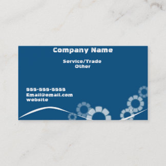 Visita Tarjeta azul de negocio de diseño simple