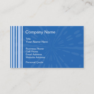 Visita Tarjeta azul del perfil del negocio de Deco