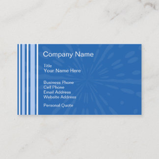 Visita Tarjeta azul del perfil del negocio de Deco