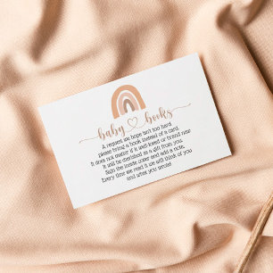 Visita Tarjeta Baby Shower de solicitud de libro rosa arc