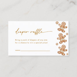 Visita Tarjeta Baby Shower Diaper Raffle de Gingerbread