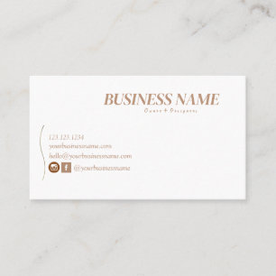 Visita Tarjeta Beige Pequeña de Negocios, Tarjeta Boutiqu