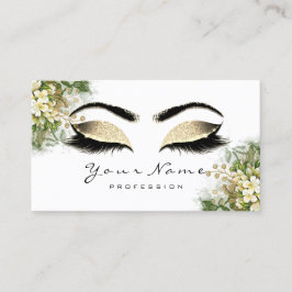 Visita Tarjeta blanca de cita de artista de maquillaje pr