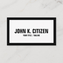 Visita Tarjeta blanca/negra del texto grande intrépido de