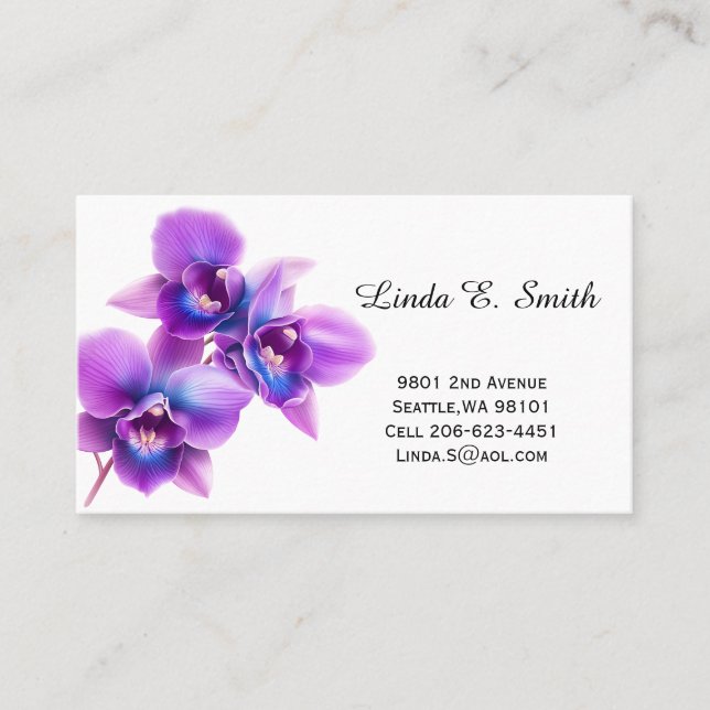 Visita Tarjeta Clásica de Llamada (Anverso)