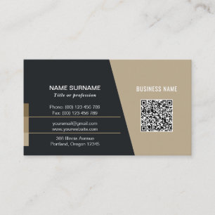 Visita Tarjeta comercial de código QR para profesionales