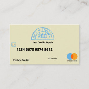 Visita Tarjeta comercial de reparación de crédito