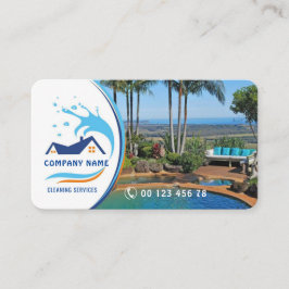 Visita Tarjeta comercial de servicio de limpieza