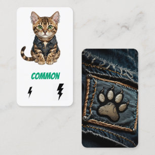 Visita Tarjeta común de coleccionista de gatos punk - Reb