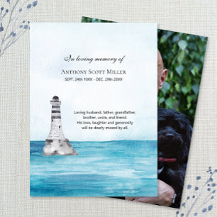 Visita Tarjeta conmemorativa de fotos del faro oceánico