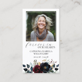 Visita Tarjeta conmemorativa de fotos florales de la Mari